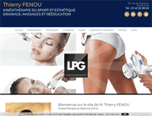 Tablet Screenshot of kine-paris.com